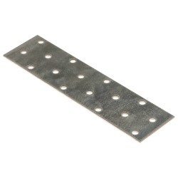 Plaques perforées 60 pcs 2 mm 160x40 mm acier galvanisé 