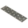 Plaques perforées 60 pcs 2 mm 160x40 mm acier galvanisé 