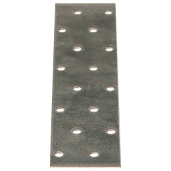 Plaques perforées 60 pcs 2 mm 160x40 mm acier galvanisé 
