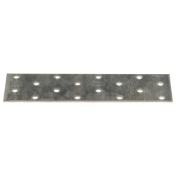 Plaques perforées 60 pcs 2 mm 160x40 mm acier galvanisé 