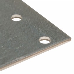 Plaques perforées 60 pcs 2 mm 160x40 mm acier galvanisé 