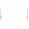 Poteaux de clôture , 11 pcs, U-Channel, vert, 80 cm, acier 