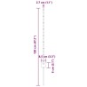 Poteaux de clôture , 11 pcs, U-Channel, vert, 80 cm, acier 