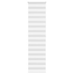 Store zèbre blanc 55x200 cm largeur du tissu 50,9 cm polyester 