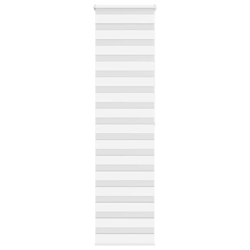 Store zèbre blanc 55x200 cm largeur du tissu 50,9 cm polyester 