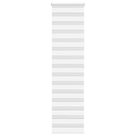 Store zèbre blanc 55x200 cm largeur du tissu 50,9 cm polyester 