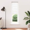 Store zèbre blanc 55x200 cm largeur du tissu 50,9 cm polyester 