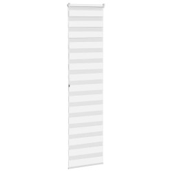 Store zèbre blanc 55x200 cm largeur du tissu 50,9 cm polyester 