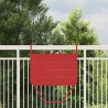 Table de balcon suspendue pliable Rouge 60x40 cm Acier 
