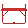 Table de balcon suspendue pliable Rouge 60x40 cm Acier 