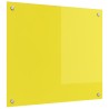 Dosseret de cuisine jaune 70x60x0,6 cm en verre trempé 
