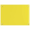 Dosseret de cuisine jaune 70x60x0,6 cm en verre trempé 