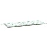 Coussin de banc de jardin motif de feuilles 120x50x7 cm tissu 