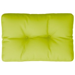 Coussin de palette vert vif 50x40x12 cm tissu 