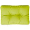 Coussin de palette vert vif 50x40x12 cm tissu 