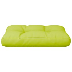 Coussin de palette vert vif 50x40x12 cm tissu 