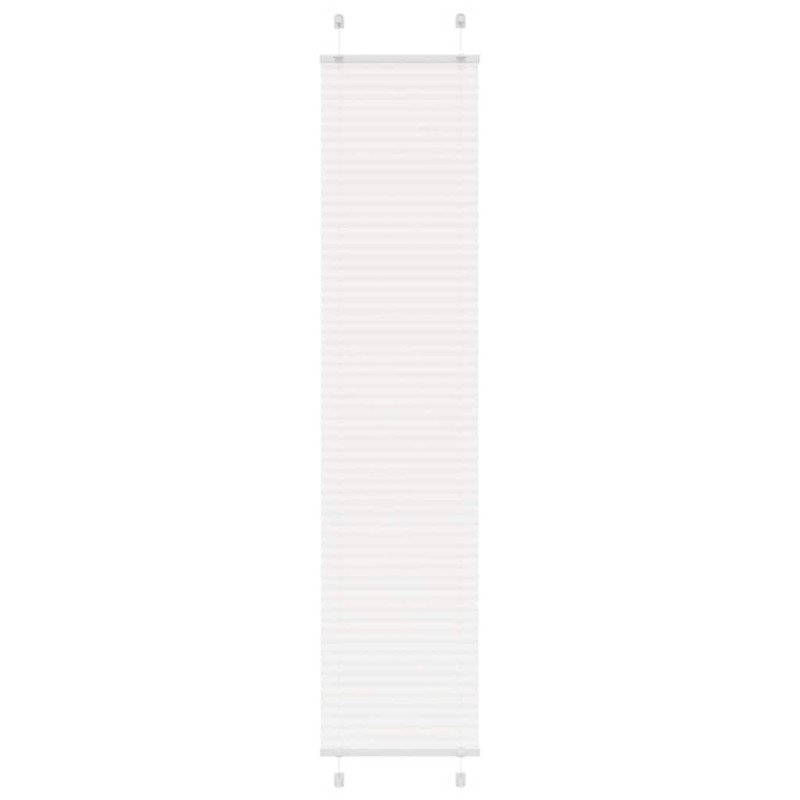 Store plissé blanc 50x200 cm largeur du tissu 49,4 cm polyester 