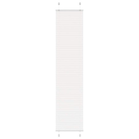 Store plissé blanc 50x200 cm largeur du tissu 49,4 cm polyester 