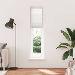 Store plissé blanc 50x200 cm largeur du tissu 49,4 cm polyester 
