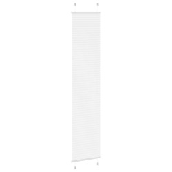 Store plissé blanc 50x200 cm largeur du tissu 49,4 cm polyester 