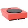Roulettes pour meubles 8 pièces avec élévateurs Rouge 9,8 x 7,5 x 3 cm 150 kg 