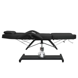 Table de massage Noir 180x62x(87-112) cm 