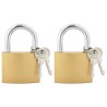 U Lock avec Clés 2 pcs Laiton Fer 