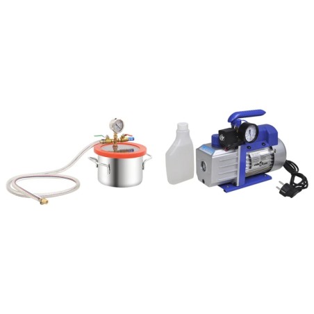 Chambre à vide avec pompe à un étage 5,5 L 