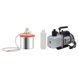 Chambre à vide avec pompe à un étage 3,7 L 