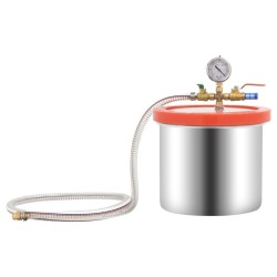 Chambre à vide avec pompe à un étage 3,7 L 
