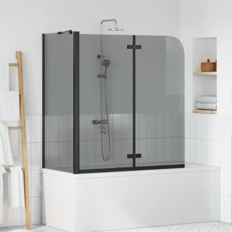 Enceinte de Douche Noir 130 x 138 cm Verre ESG et aluminium 