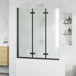 Enceinte de Douche Noir 130 x 138 cm Verre ESG et aluminium 