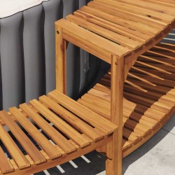 Enceinte de bain Géométrique Noir 120 x 67 x 129 cm 