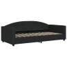  Lit de repos sans matelas noir 90x200 cm tissu 