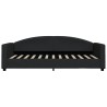  Lit de repos sans matelas noir 90x200 cm tissu 