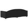  Lit de repos sans matelas noir 90x200 cm tissu 