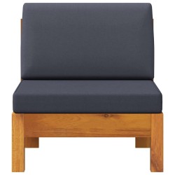 Ensemble de Canapés avec coussin 4 pcs Naturel et Noir 473647473647