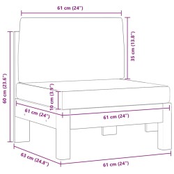 Ensemble de Canapés avec coussin 4 pcs Naturel et Noir 473647473647