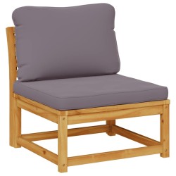 Ensemble de canapés d'extérieur 10 pcs Naturel et Noir 473656473656