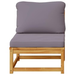 Ensemble de canapés d'extérieur 10 pcs Naturel et Noir 473661473661