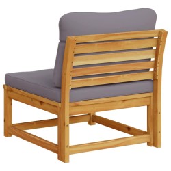 Ensemble de canapés d'extérieur 10 pcs Naturel et Noir 473661473661