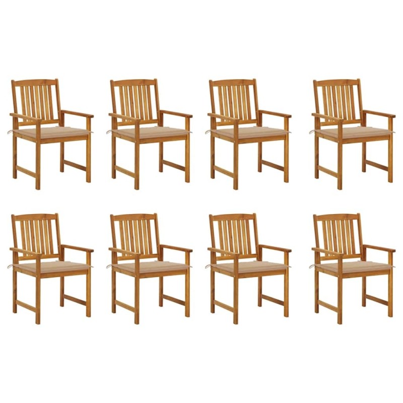 Ensemble de canapés d'extérieur 19 pcs Naturel et Crème 473688473688