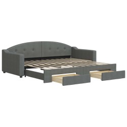 Salon de jardin avec coussins 7 pcs gris résine tressée 473822473822