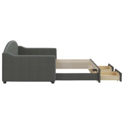 Salon de jardin avec coussins 7 pcs gris résine tressée 473822473822