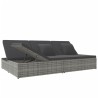 Salon de jardin 8 pcs avec coussins gris résine tressée 473905473905