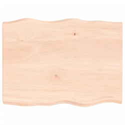 Miroir de bain 50x70 cm bois de manguier massif et verre 474066474066