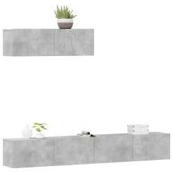 Ensemble de canapé de jardin avec coussin 6 pcs Gris Poly rotin 474202474202