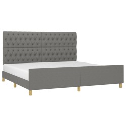 Salon de jardin avec coussins 7 pcs gris résine tressée 474222474222