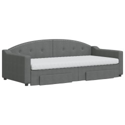 Salon de jardin avec coussins 7 pcs gris résine tressée 474327474327