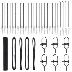 Ensemble de mobilier de salle de bain avec étagère 4 pcs 474460474460